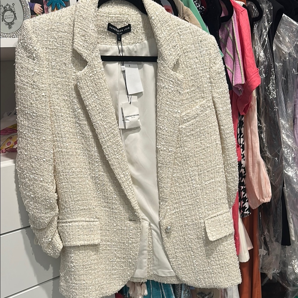 Generation love Cream Tweed Blazer